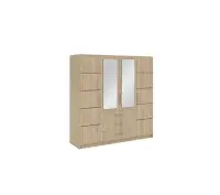 BALI D4 szafa 4-drzwiowa z szufladami i lustrem